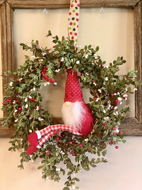Cheerful Gnome Wreath